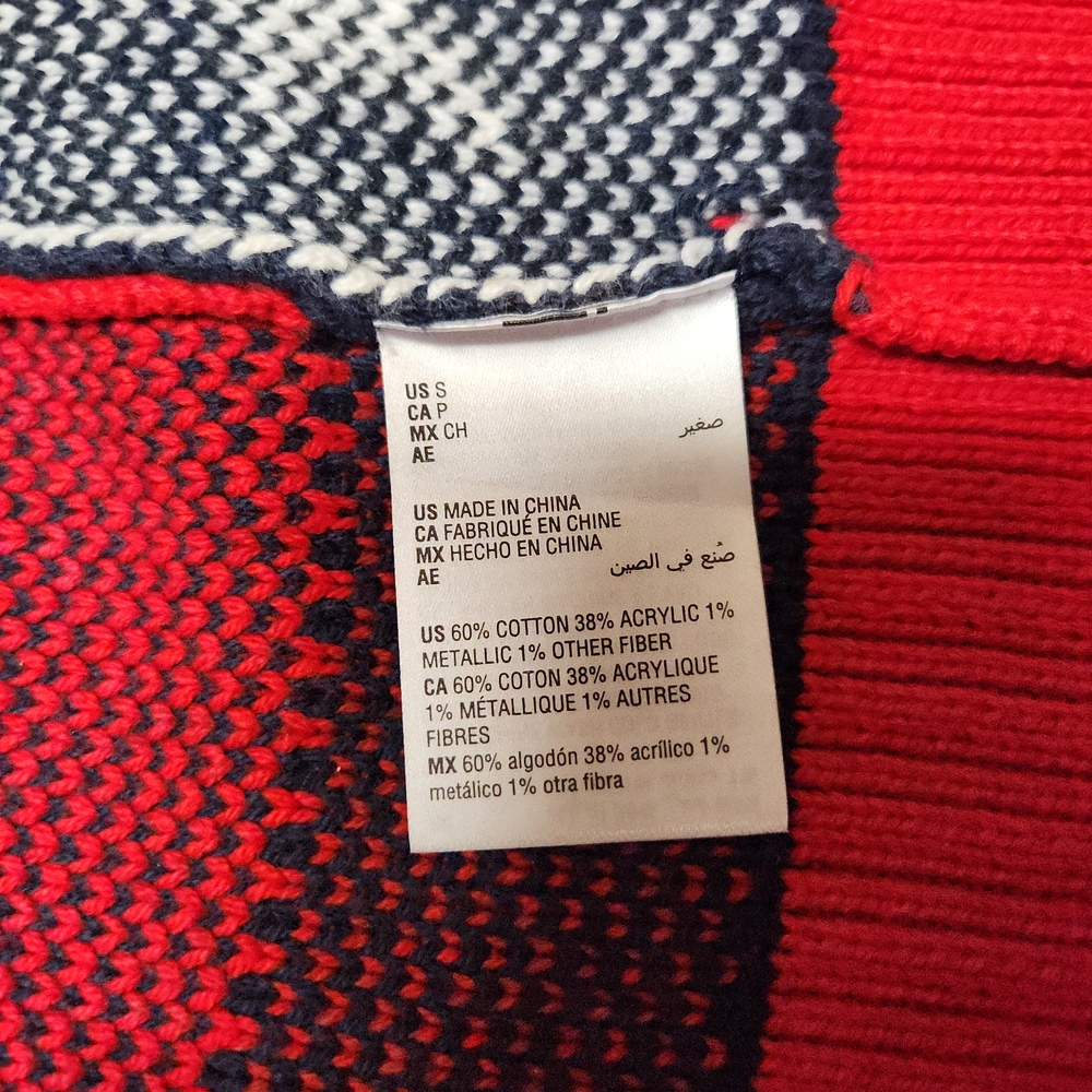 Charter Club Red and Blue USA Cardigan Sweater - Picture 6 of 12